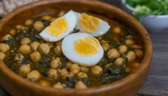 Cigrons amb espinacs