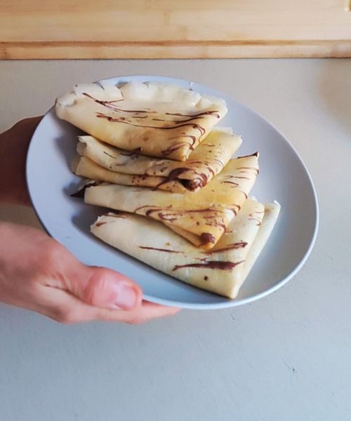 fem la presentació de la crep de nutella