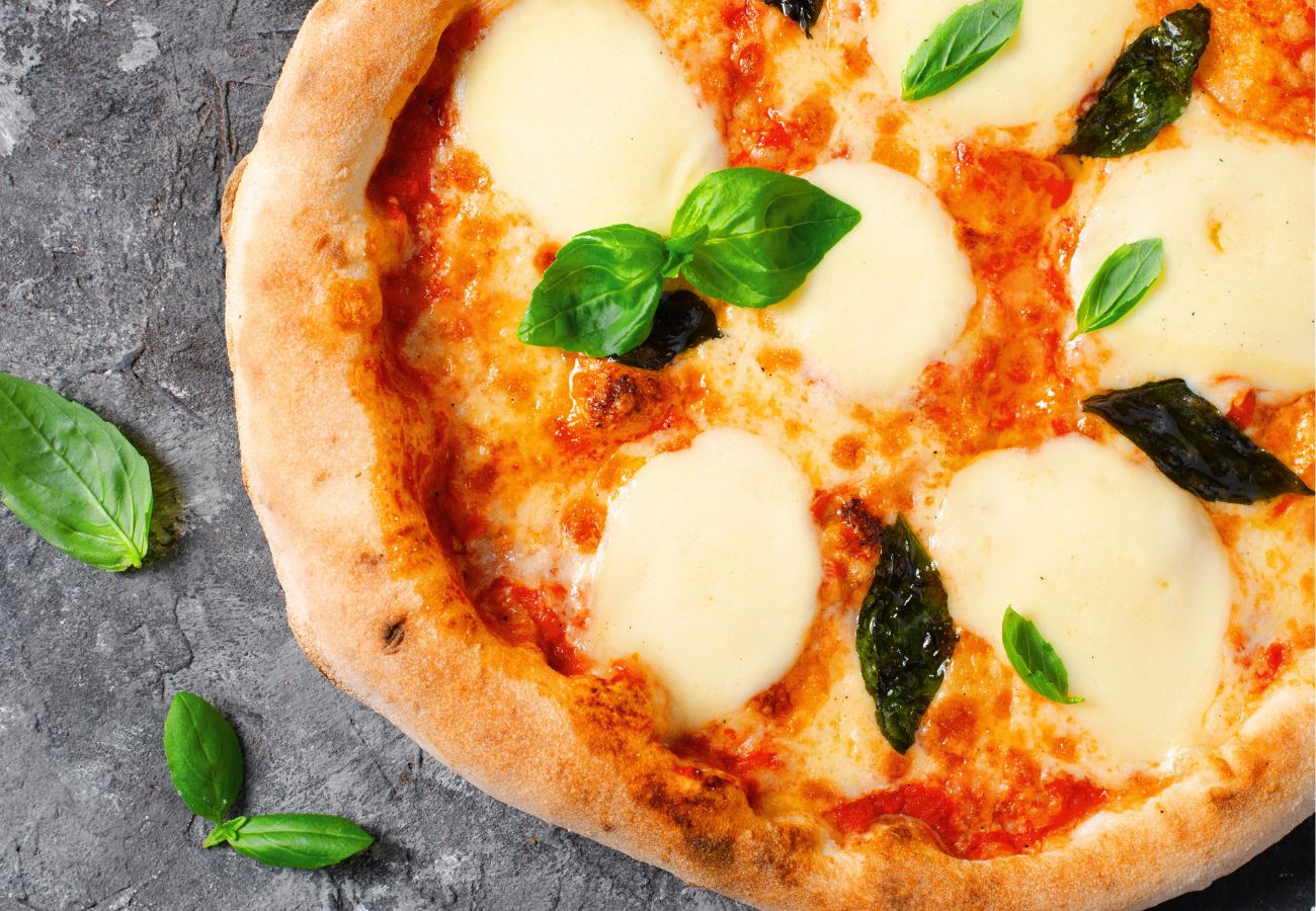 recepta de Pizza margarita, descobreix que porta l'autèntica recepta italian
